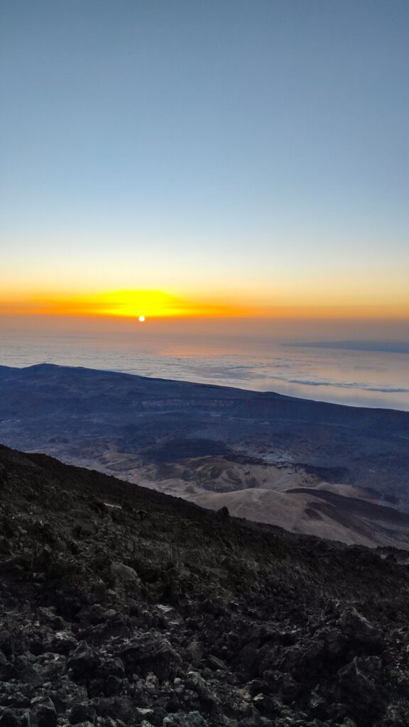 Noční výstup a východ slunce na sopce Pico de Teide
