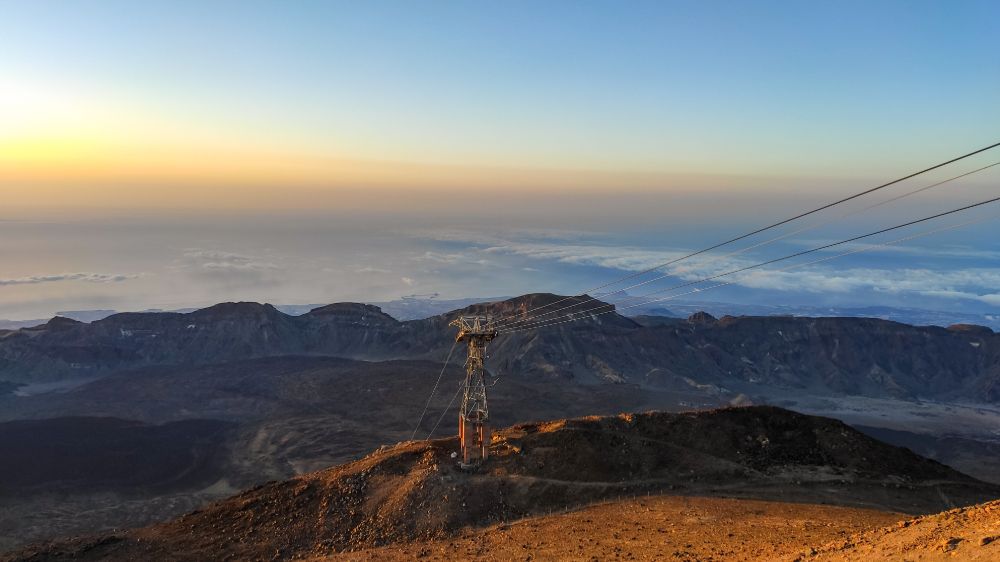 horní stanice lanovky Pico de Teide